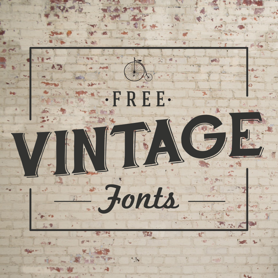 download vintage fonts for illustrator