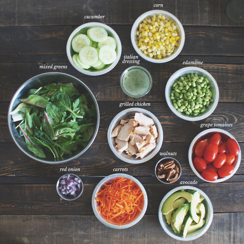 Chicken Vegetable Power Salad | theanastasiaco.com