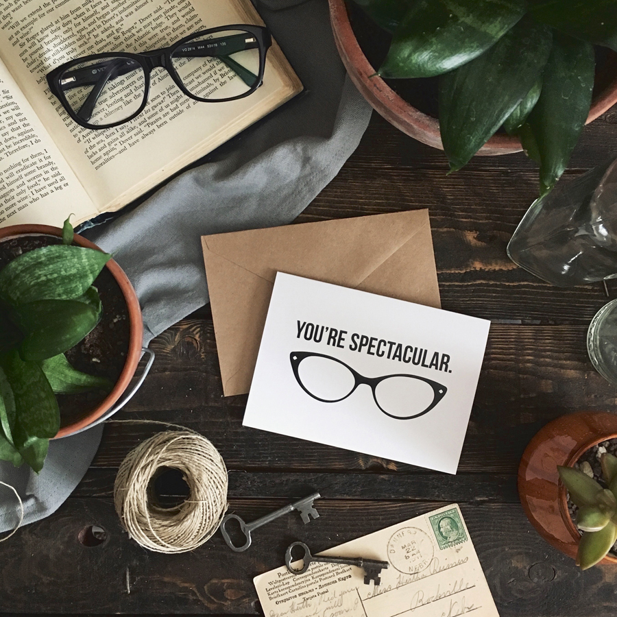 You're Spectacular Card | Optometry card | glasses card | The anastasia co