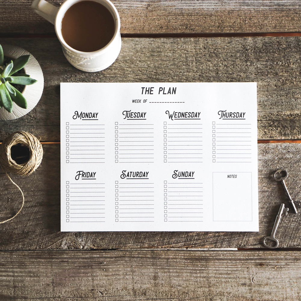 Weekly Agenda | Weekly Planner | To Do List Planner | The Anastasia Co