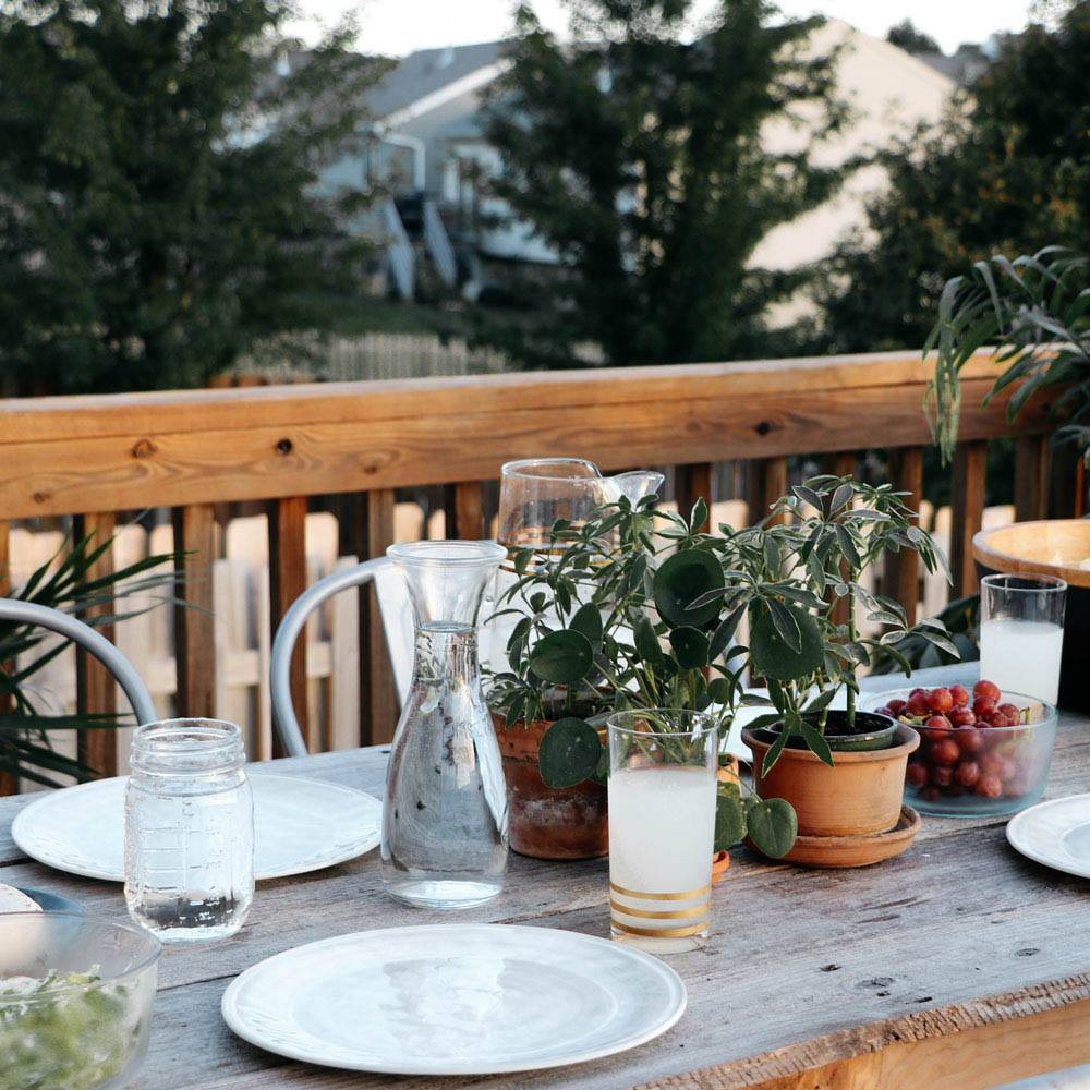How to Stain Your Deck + Host a Casual Taco Night in One Day