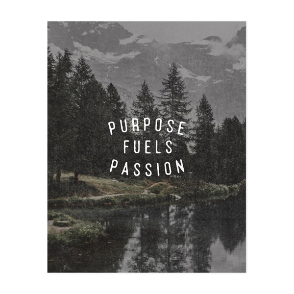 Passion Fuels Passion / Mountain Wall Art / theanastasiaco.com
