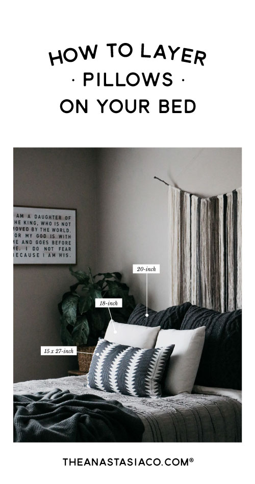 Throw pillows are an easy, affordable way to update the look of your bedroom, living room, or home office in just a few minutes! Here is a simple recipe you can use to arrange pillows on your bed. You'll learn how to add depth to your room while highlighting your own personal style.