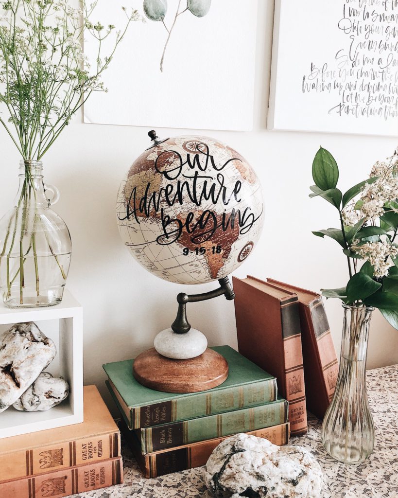 Gifts for Travelers: A globe is the perfect decoration to encapsulate a traveler’s personality. Find one at a thrift store or antique shop and it’s sure to be a one-of-a-kind gem that your friend will treasure for years to come.
