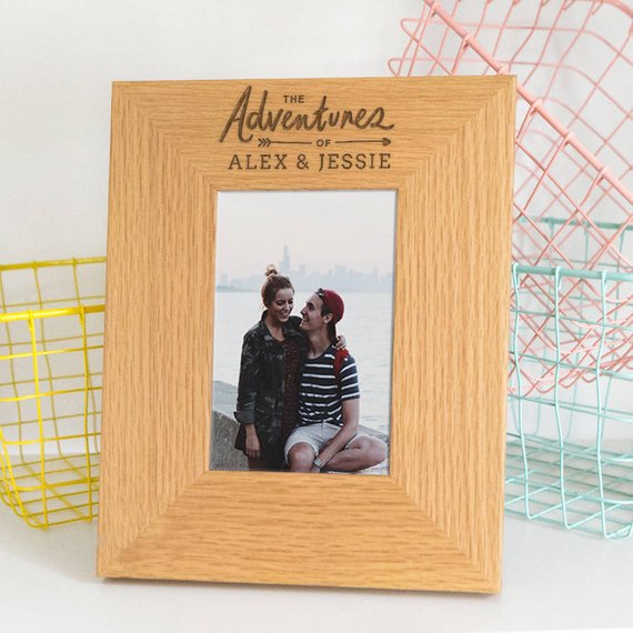 Gift for Boyfriend - Picture Frame. We have a tendency to just post our pictures on social media and forget to print them. Find a frame that matches your boyfriend’s decorating style and then choose a photo that brings back memories of a fun weekend you spent together. Whether he sets it on his nightstand or hangs it in the living room, you’ll always be in his home (and his heart). Featured: DUST and THINGS