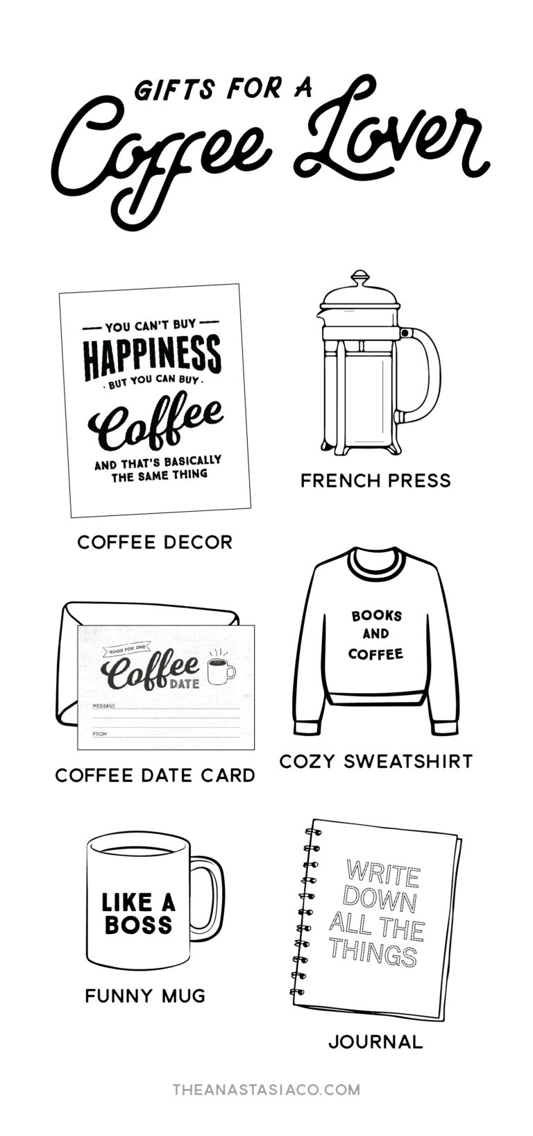 6 Perfect Gifts for Coffee Lovers The Anastasia Co