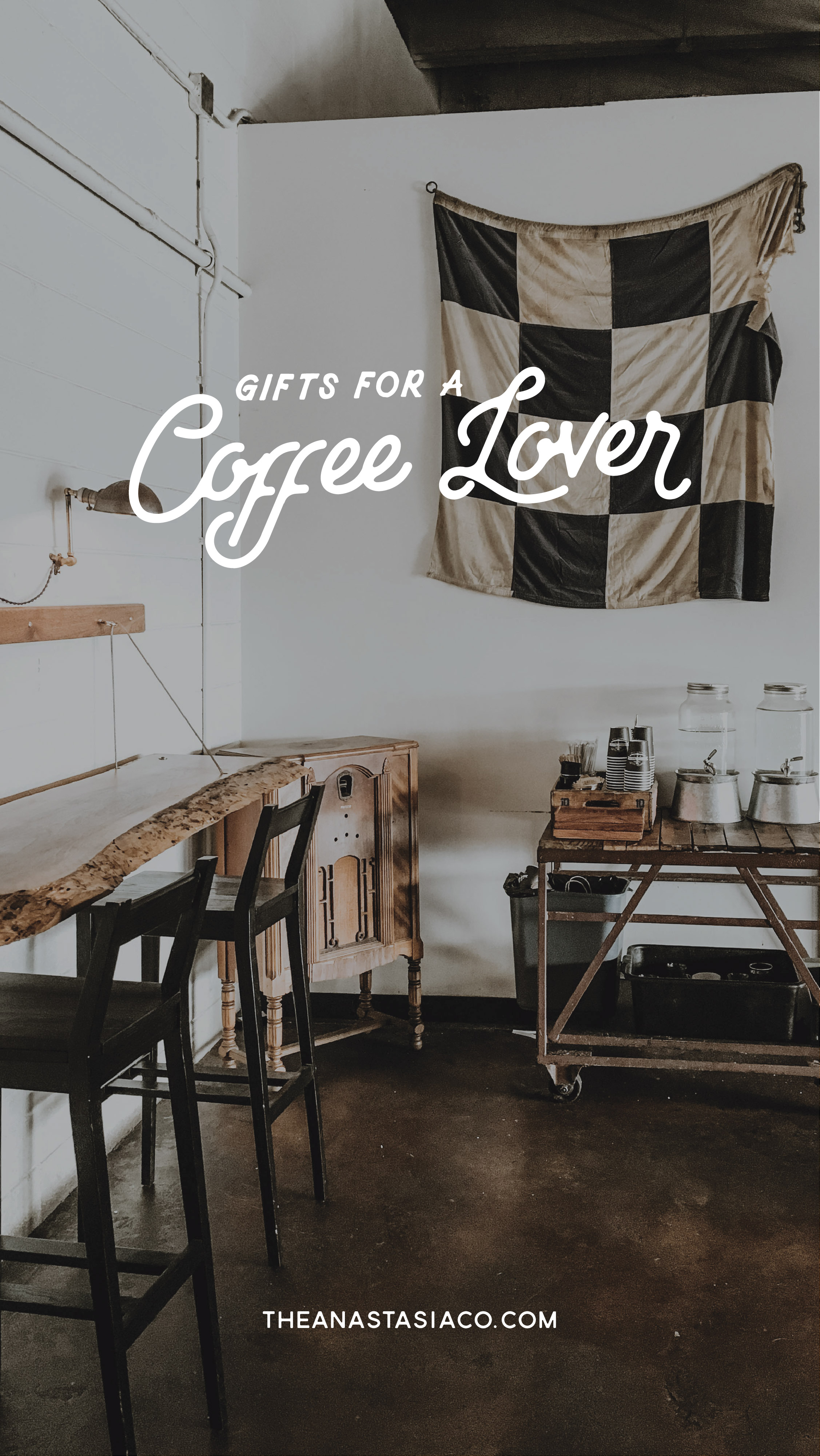 Gifts for a Coffee Lover: We all have that friend who just can’t function without their morning cup of coffee. While coffee shop gift cards and high quality coffee beans are great gifts, we’ve brewed up some more unique gifts for coffee lovers! / theanastasiaco.com