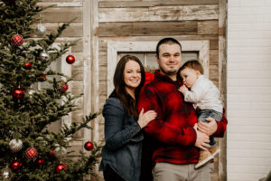 Winter Family Photos with Baby | Christmas Family Pictures | Holiday Photos with Kids | Mulhall's | Omaha, Nebraska | theanastasiaco.com