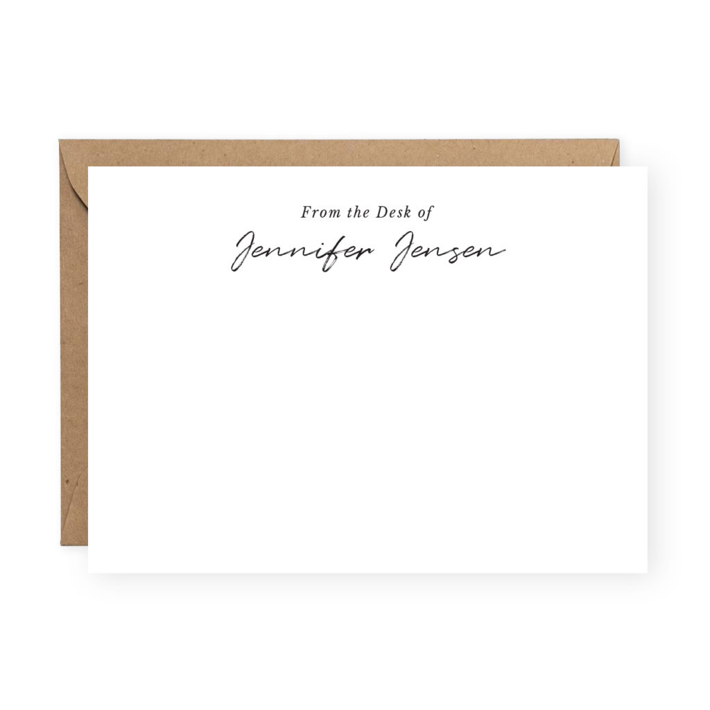 Entering adulthood means your graduate will likely need to write some cards in the near future. Whether those are thank you cards, follow ups on job interviews or just notes of encouragement to friends or coworkers, simple and classic personalized stationery can fit all of those purposes and more. / Graduation Gift Ideas / theanastasiaco.com